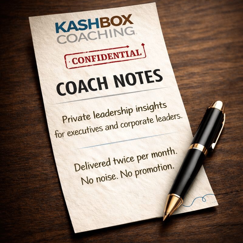 Sign up for Confidential Kashbox Coach Notes