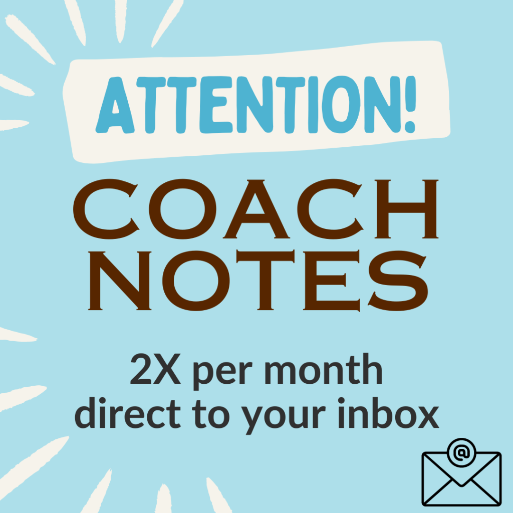 Sign up for Coach Notes
